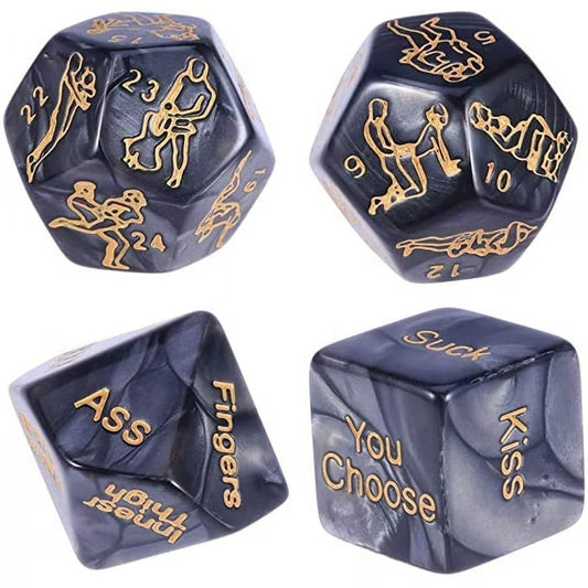 Jeu de 4 dés Coquins — Actions & Positions de Kamasutra