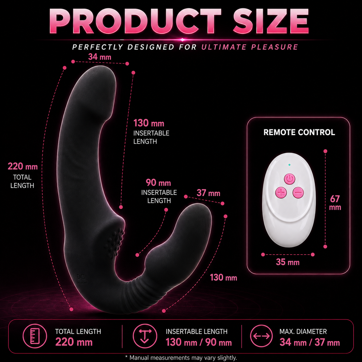 Gode Vibrant Couple — Point G, Prostate & Plaisir Simultané