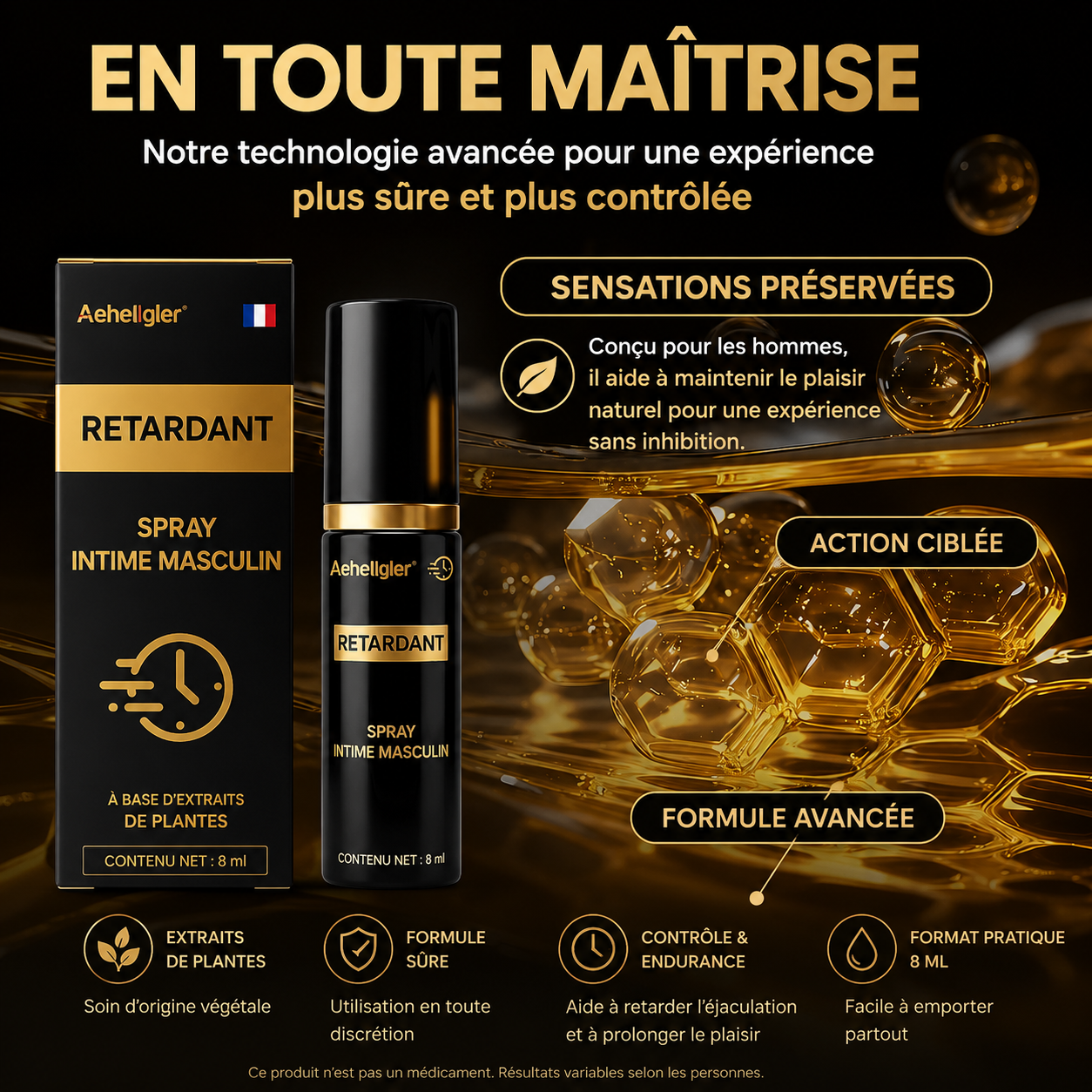 Spray Retardant Masculin — Endurance / Anti Ejaculation Précoce