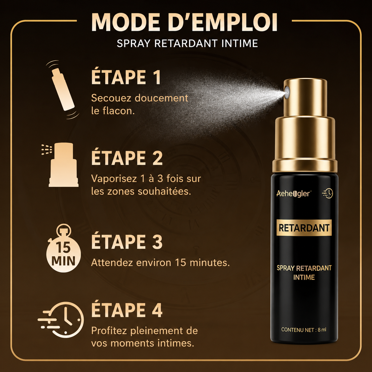 Spray Retardant Masculin — Endurance / Anti Ejaculation Précoce