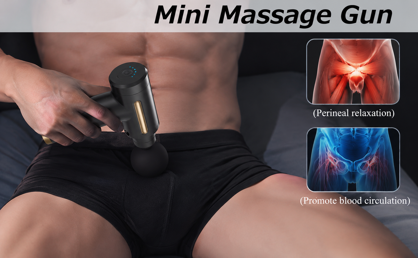 Mini Pistolet de Massage à Percussion — Relaxation Profonde 3200 RPM