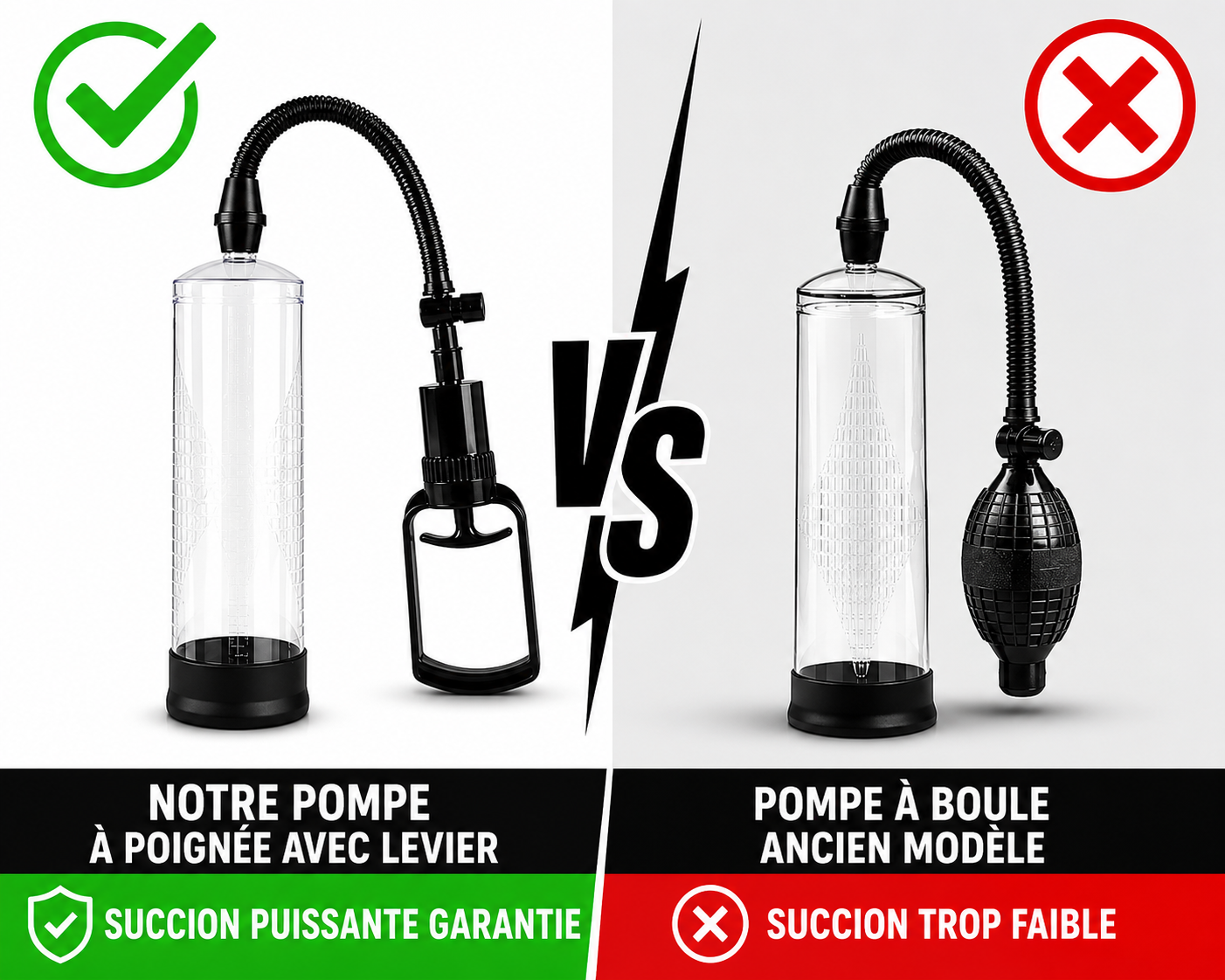 Pompe Pénienne Manuelle — Succion Puissante & Élargissement