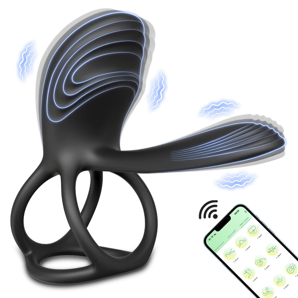 Anneau vibrant connecté — Double stimulation & Point G