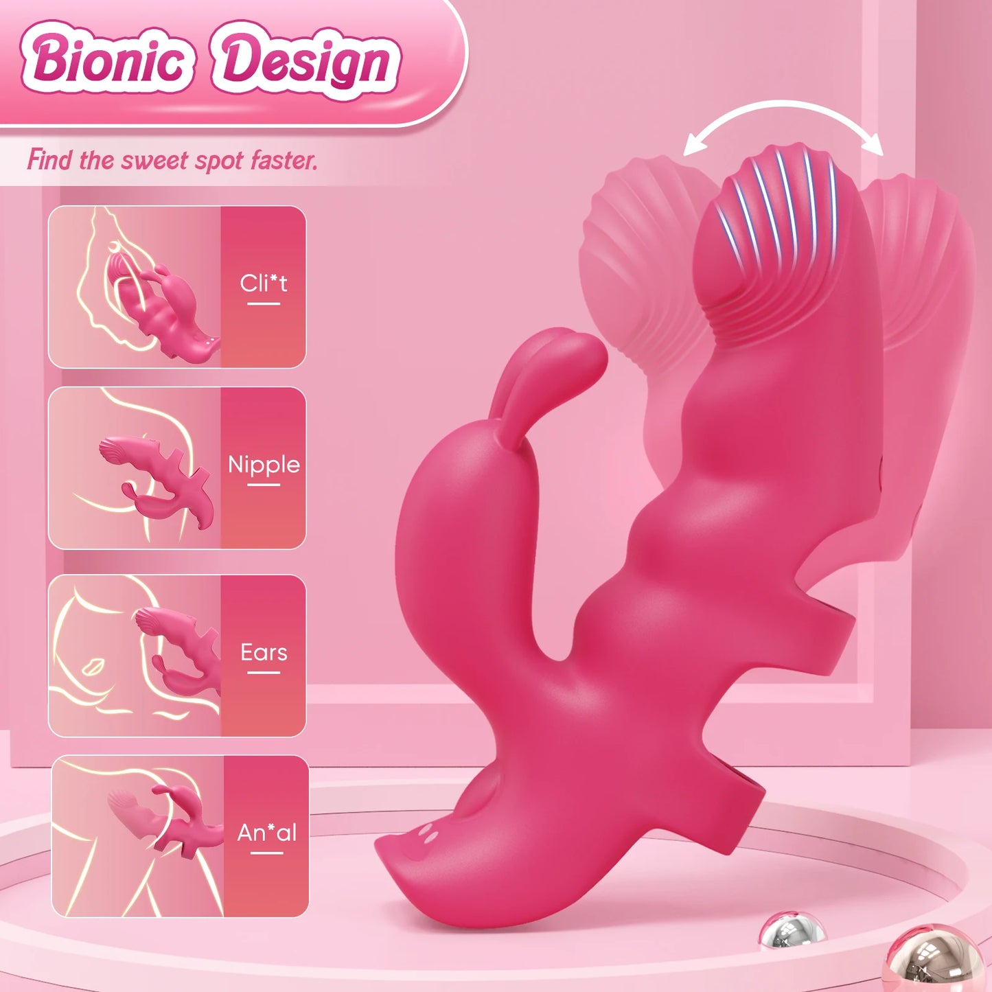 Stimulateur Doigt Rabbit Rechargeable — Vibrant & Compact