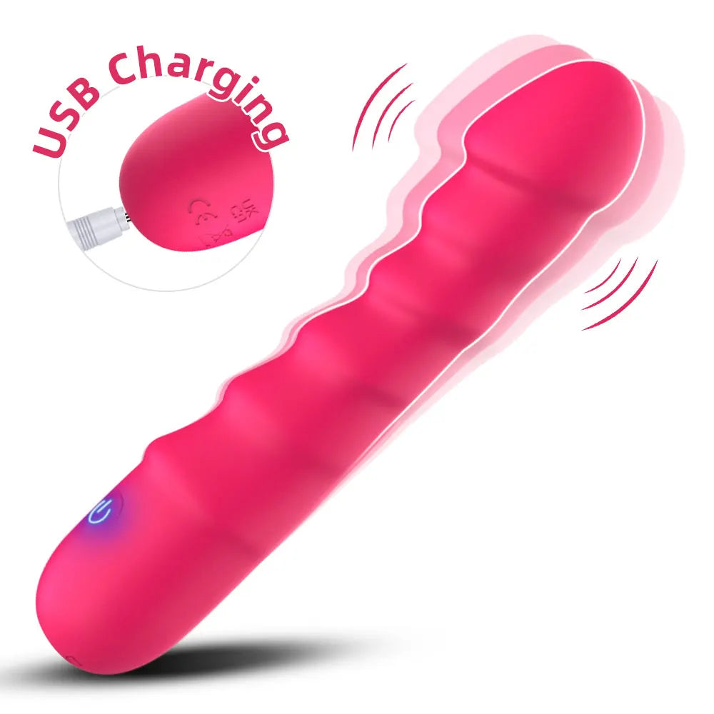Gode Vibrant Point G — Pénétration & 20 Modes Vibrations Puissantes