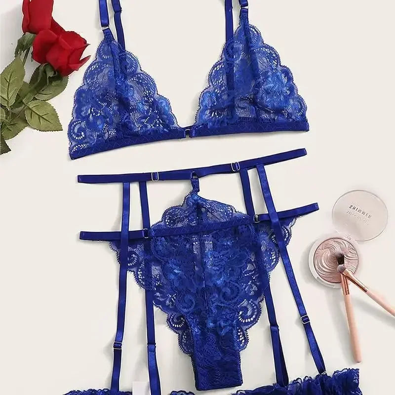 Ensemble Hot en dentelle — Babydoll sexy & string assorti