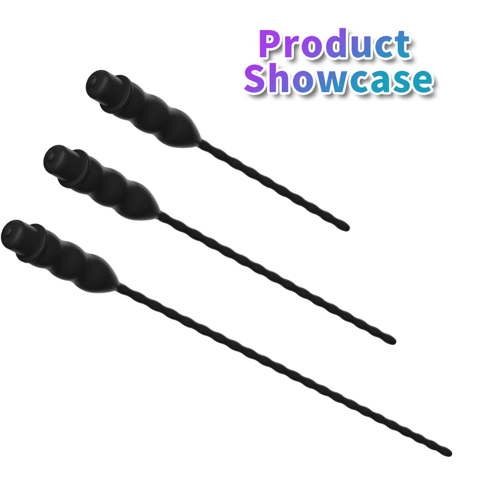 Sonde Urétrale Vibrante en Silicone Médical