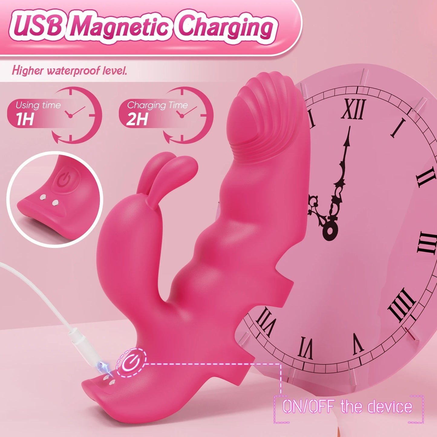 Stimulateur Doigt Rabbit Rechargeable — Vibrant & Compact