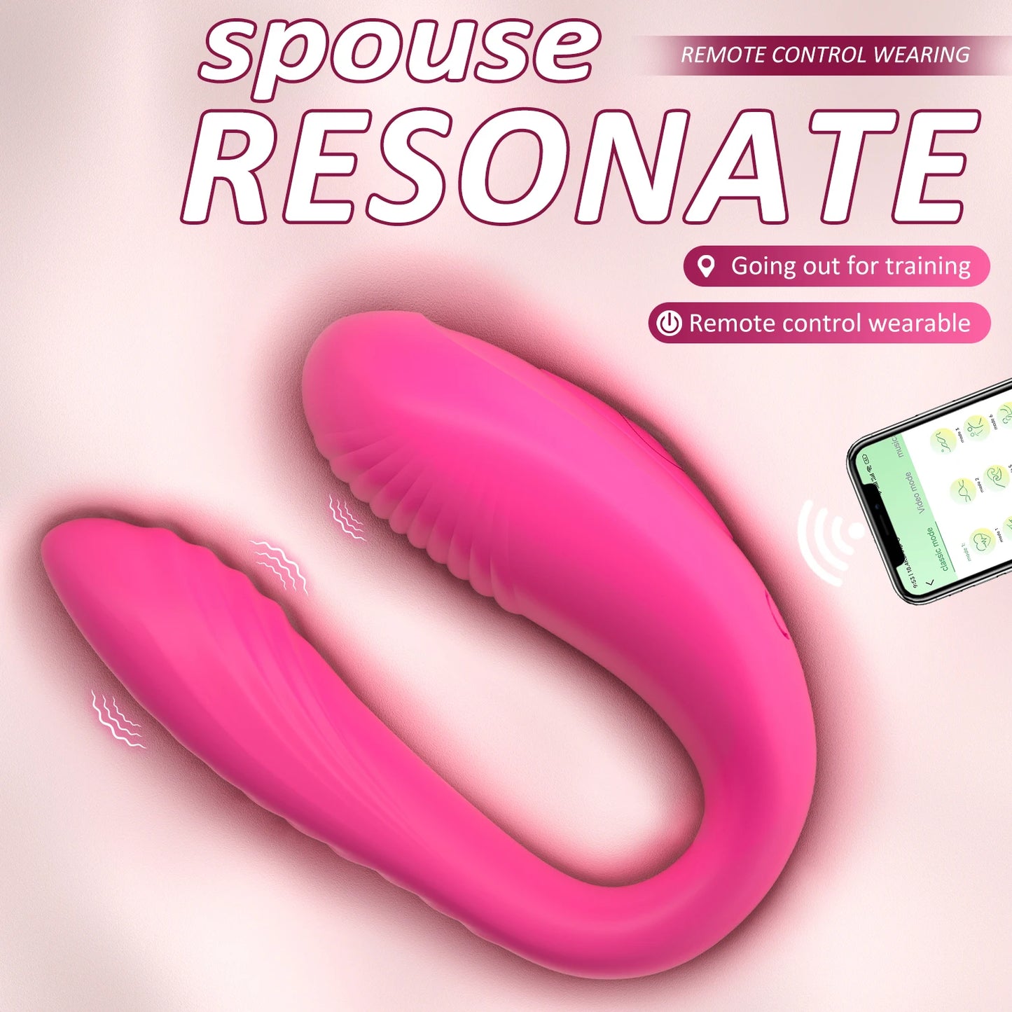 Vibrateur connecté double stimulation – Point G, clitoris et 10 modes