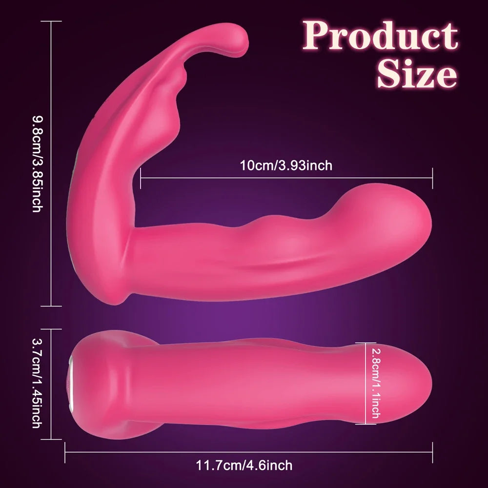 Vibrateur connecté double stimulation – Point G, clitoris et 9 modes