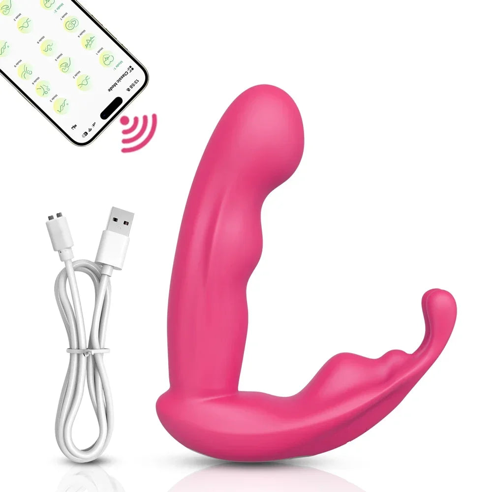 Vibrateur connecté double stimulation – Point G, clitoris et 9 modes