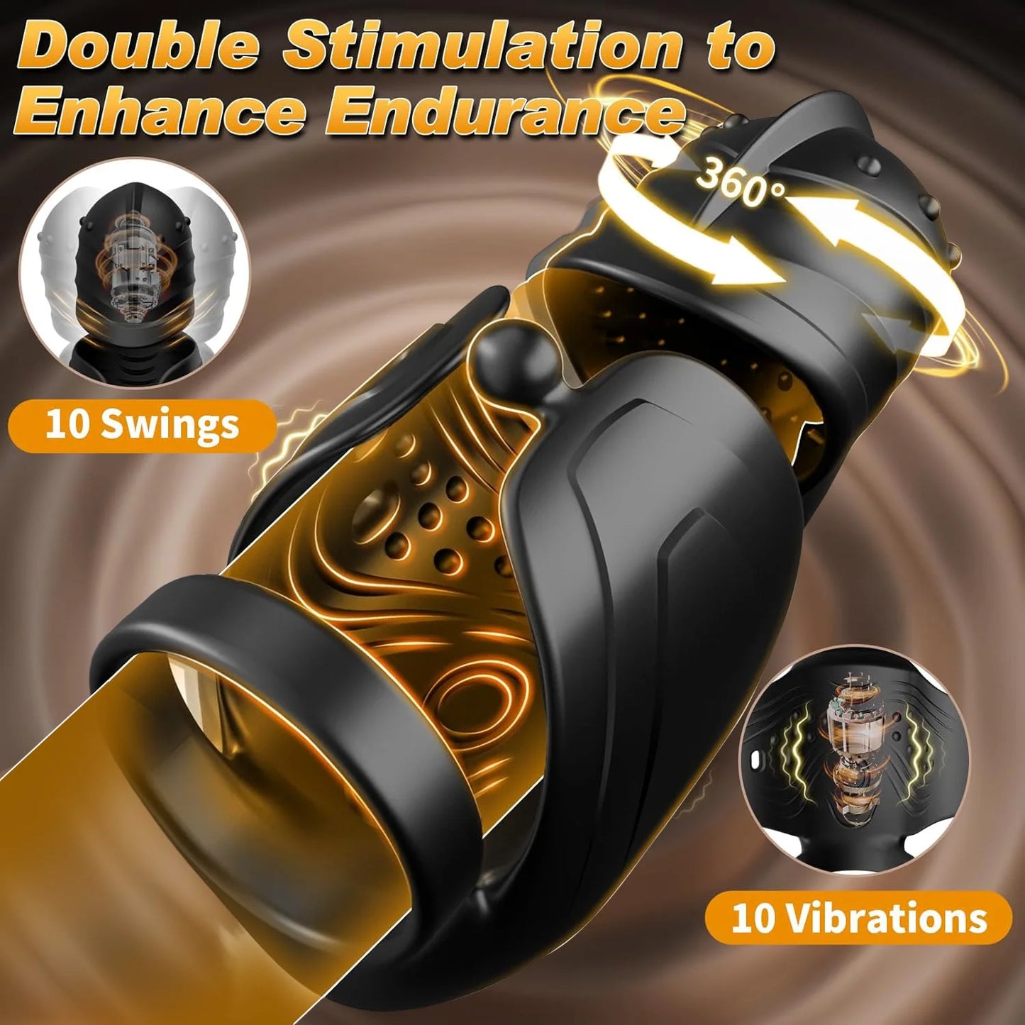 Masturbateur 3-en-1 (2026) — Rotation 360° Vibrations & APP