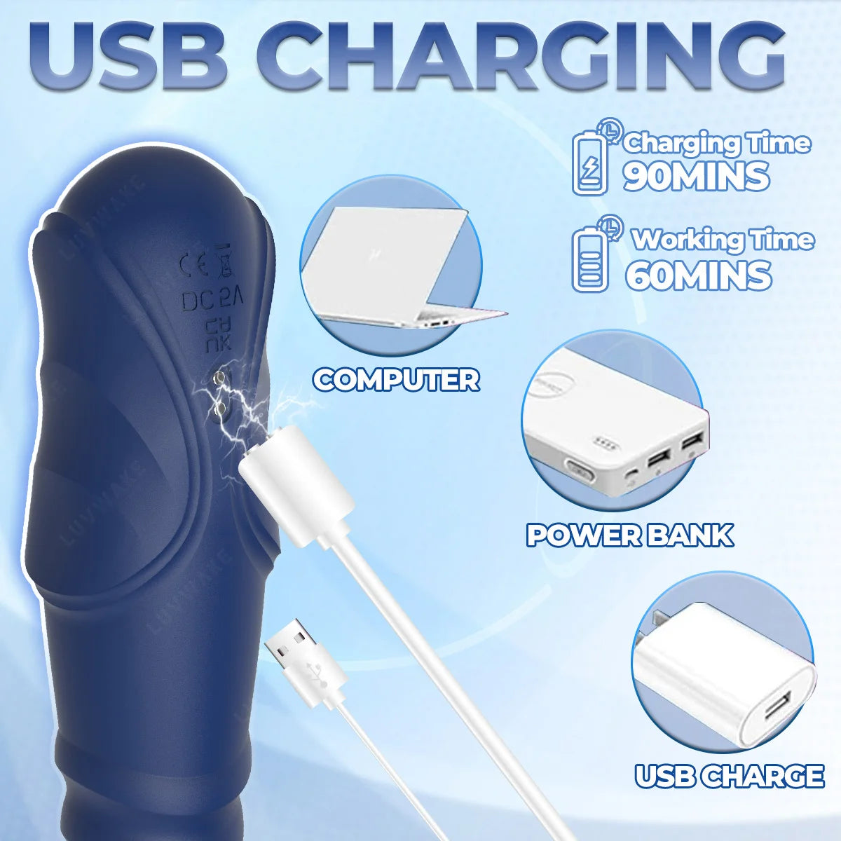 Vibromasseur Télescopique — Vibration Spécial Point G