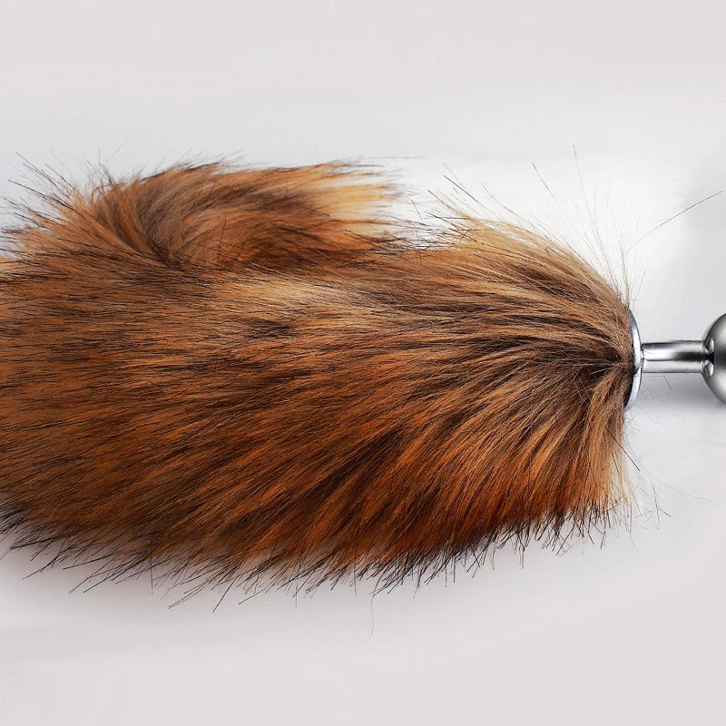 Plug Anal Queue de Renard — Acier Inoxydable