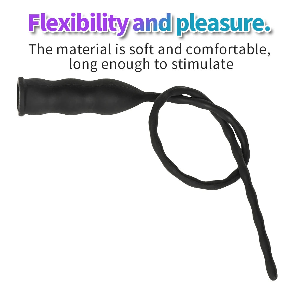 Sonde Urétrale Vibrante en Silicone Médical