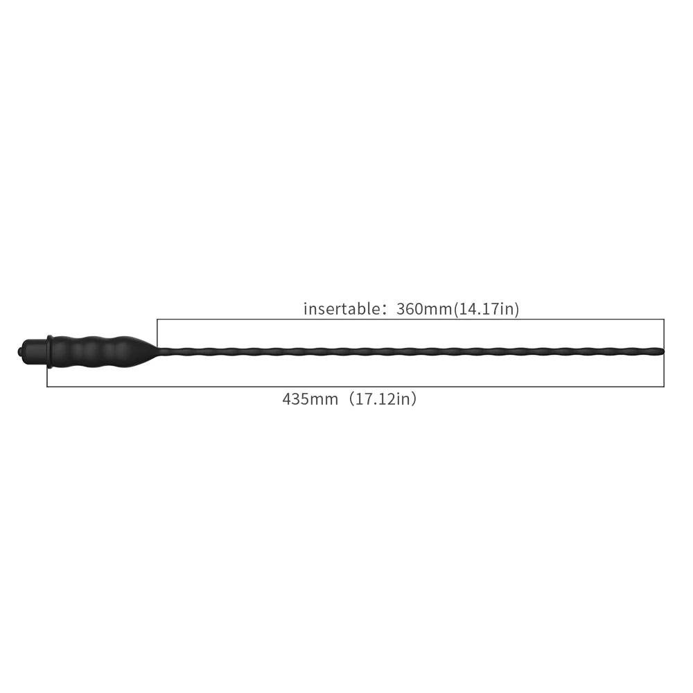 Sonde Urétrale Vibrante en Silicone Médical