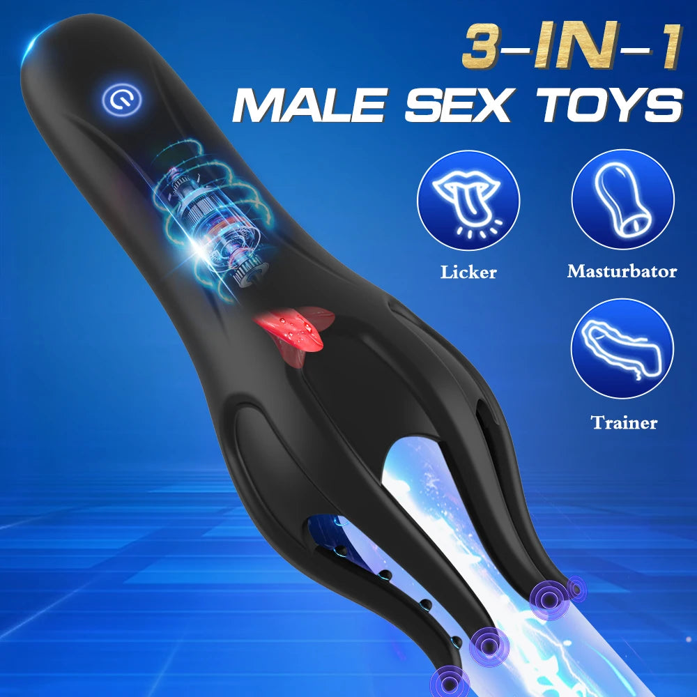 Trainer Masculin Vibrant — Stimulateur Gland Rechargeable & Waterproof