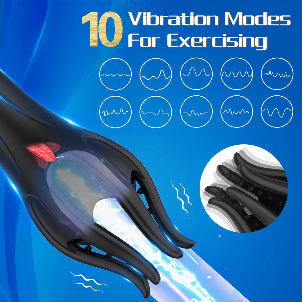 Trainer Masculin Vibrant — Stimulateur Gland Rechargeable & Waterproof