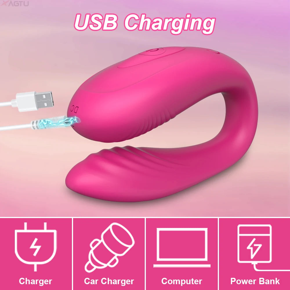Vibrateur connecté double stimulation – Point G, clitoris et 10 modes