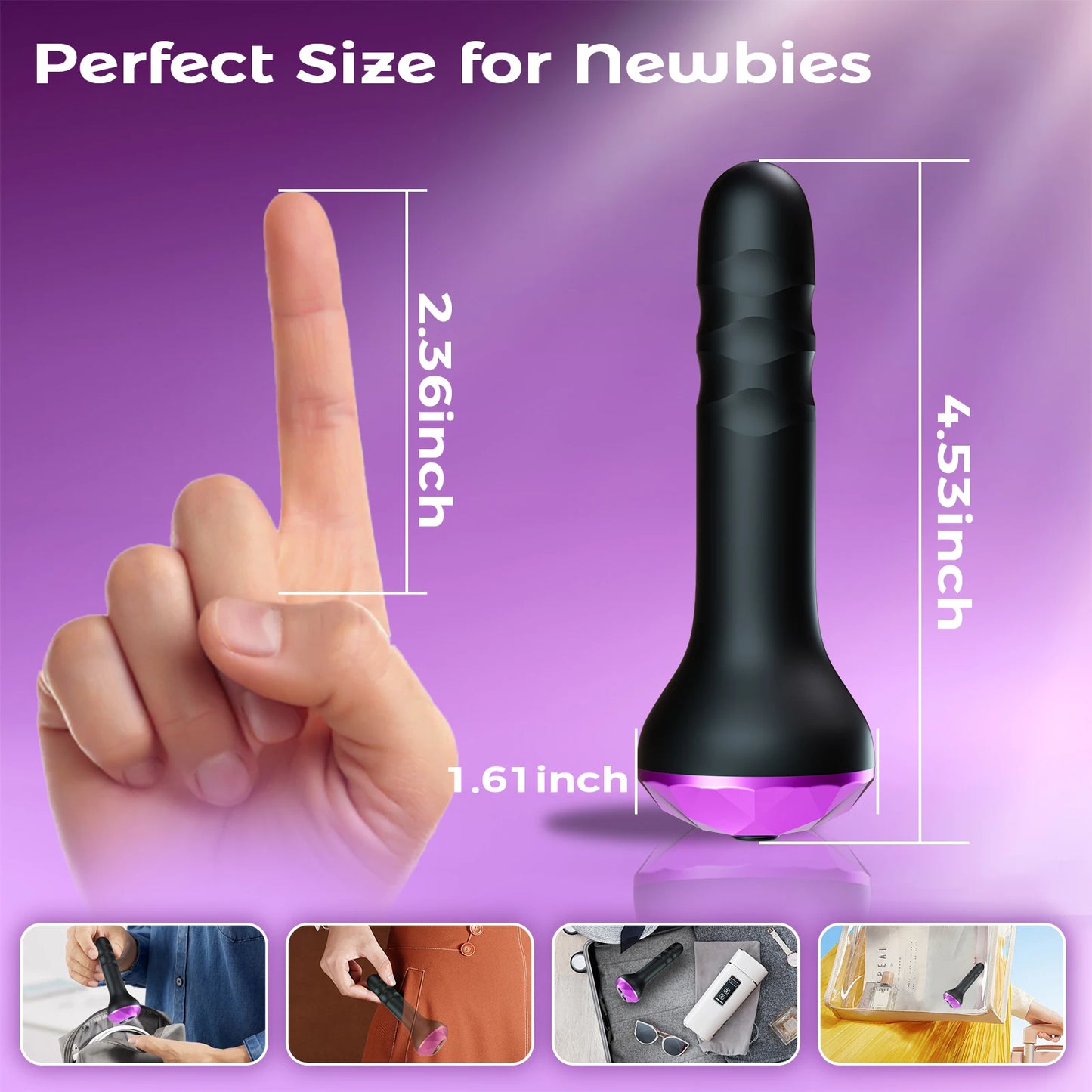 Plug anal vibrant rotatif 360° – Double moteur et 10 modes