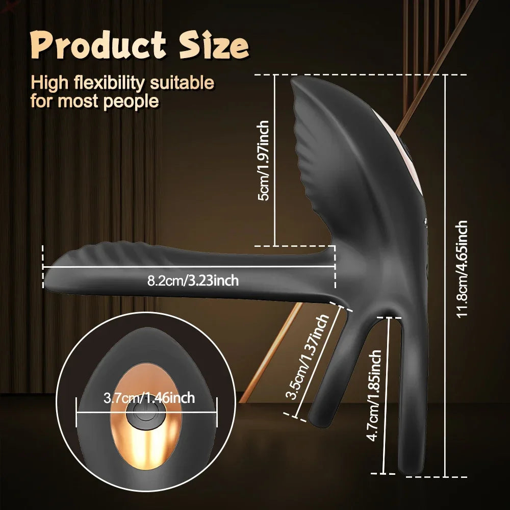 Anneau vibrant connecté — Double stimulation & Point G