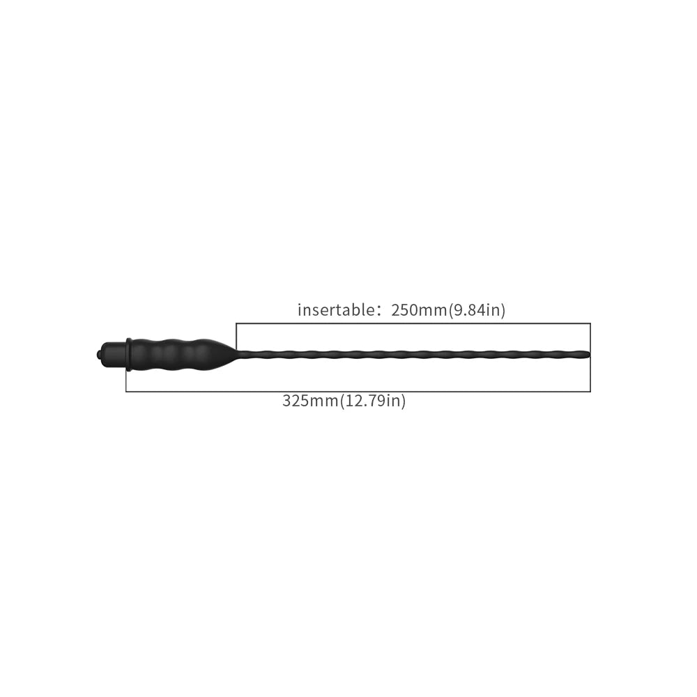Sonde Urétrale Vibrante en Silicone Médical