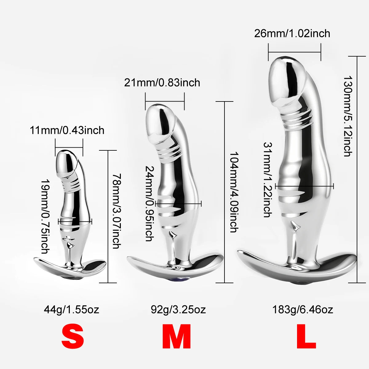 Plug Prostatique/Point G — Métal & Stimulation Ciblée
