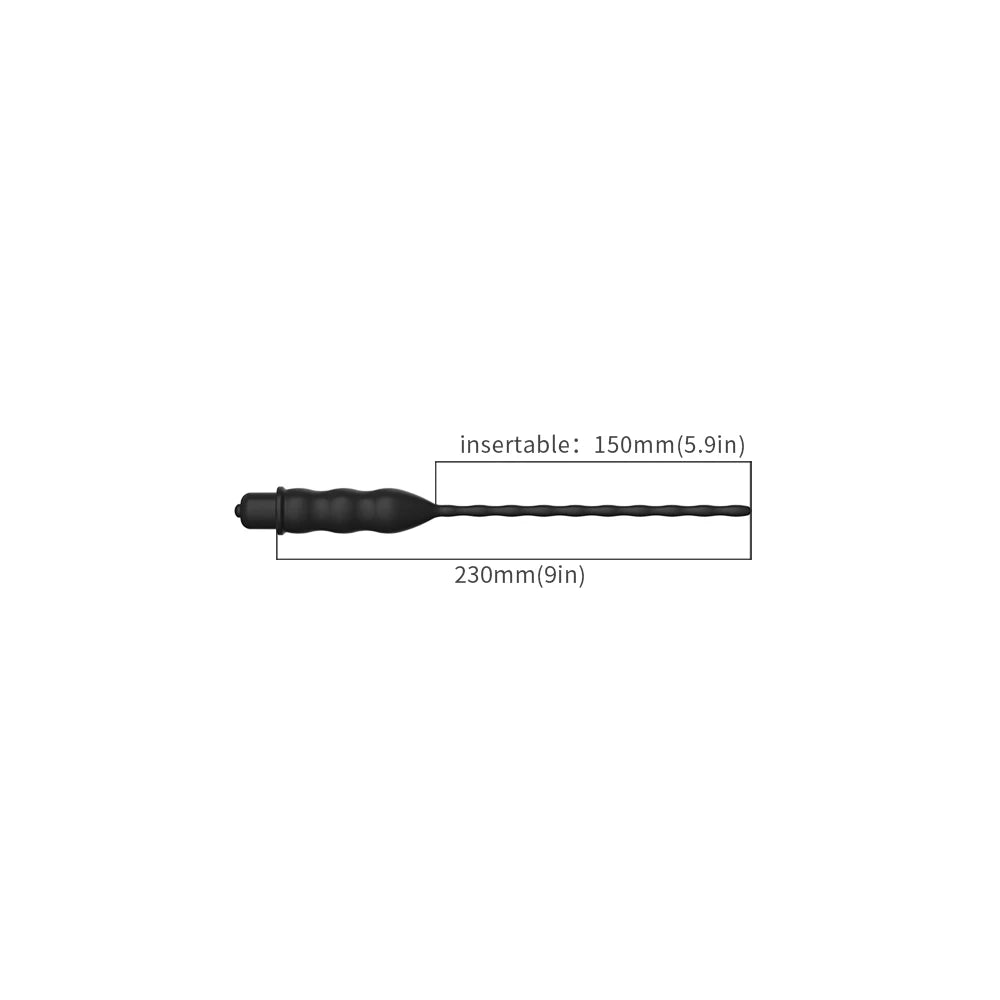 Sonde Urétrale Vibrante en Silicone Médical