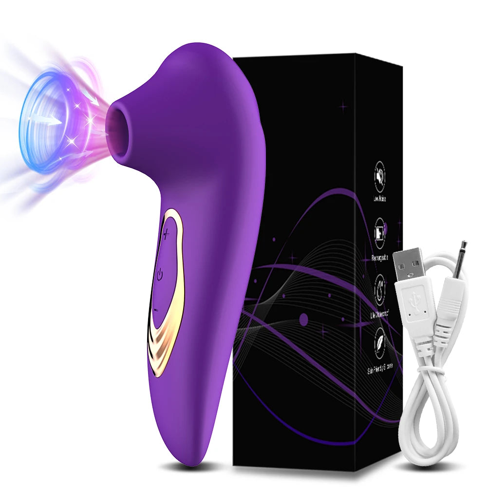 Stimulateur Clitoridien à Succion Puissante — Vibrant & rechargeable