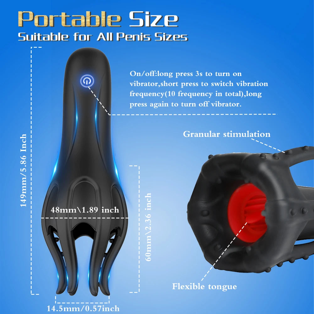 Trainer Masculin Vibrant — Stimulateur Gland Rechargeable & Waterproof