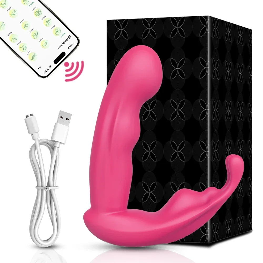 Vibrateur connecté double stimulation – Point G, clitoris et 9 modes