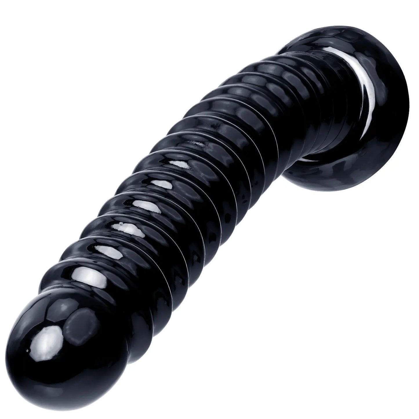 Plug Anal Ondulé en Silicone — Ventouse Puissante