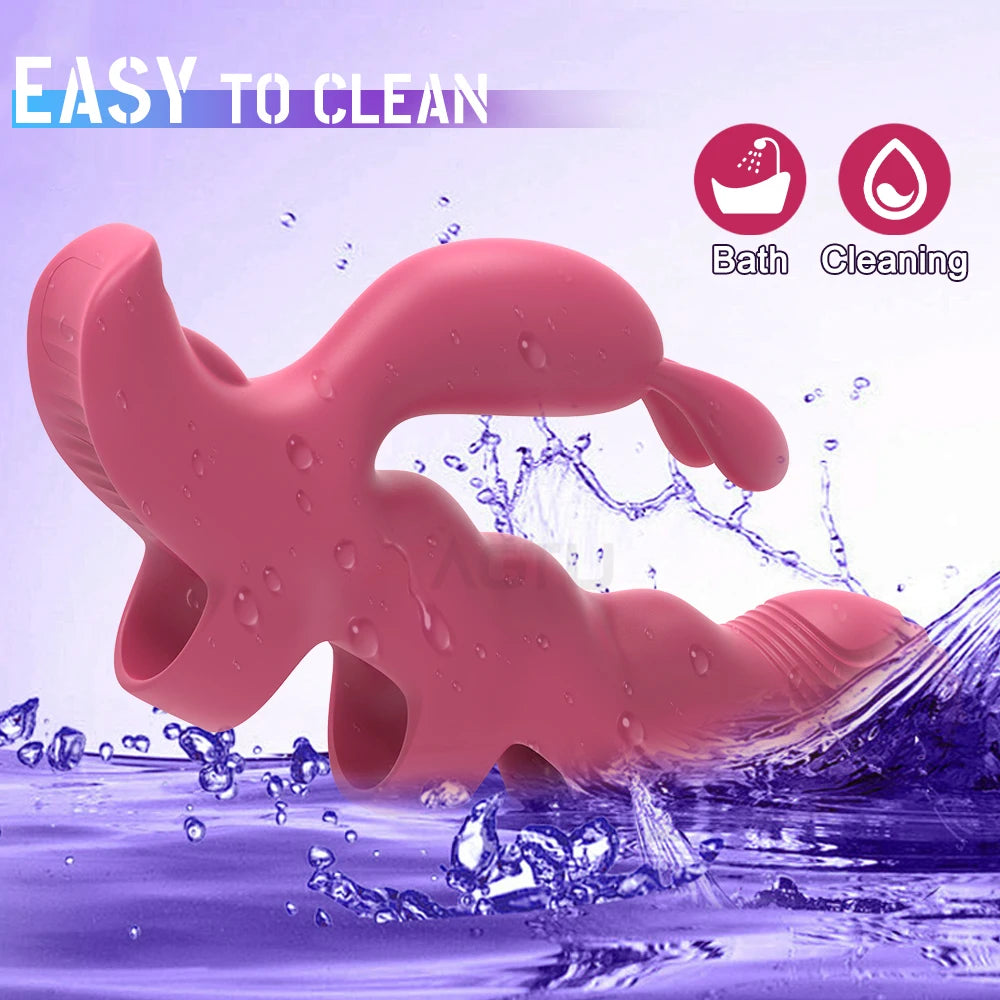 Stimulateur Doigt Rabbit Rechargeable — Vibrant & Compact