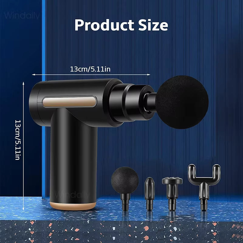 Mini Pistolet de Massage à Percussion — Relaxation Profonde 3200 RPM