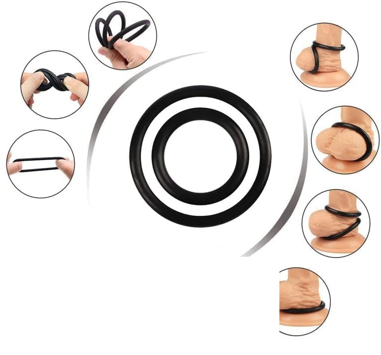 Kit d’Anneaux Pénis — Erection Maxi & Plaisir Prolongé