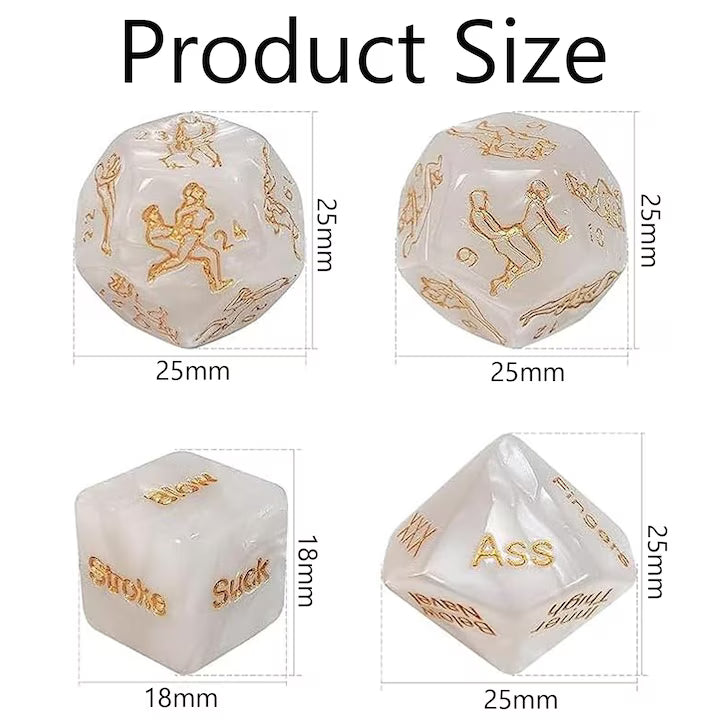 Jeu de 4 dés Coquins — Actions & Positions de Kamasutra
